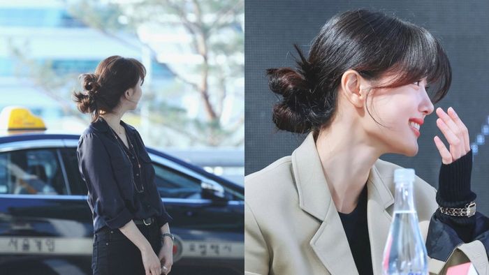 Kiểu búi tóc lỏng tự nhiên
